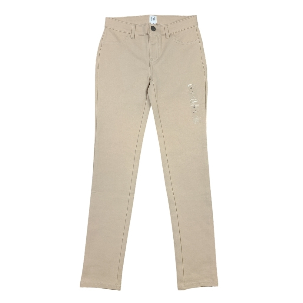Gap Kids Girl's Beige Uniform Ponte Pants NWT Size 8